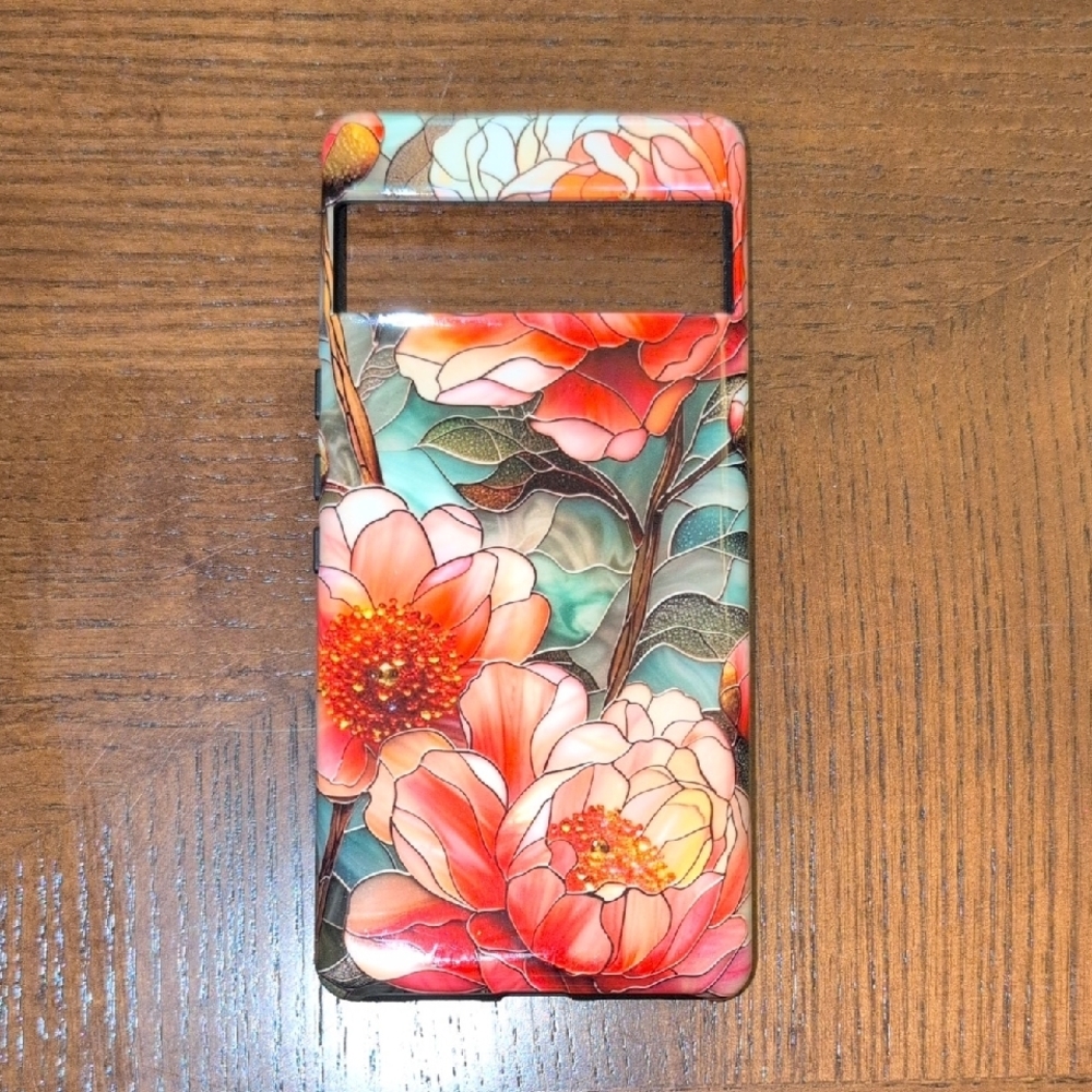 Floral Phone Case - Red and Green